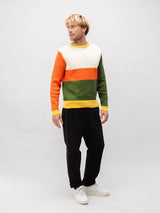 Stripes Cotton Sweater Multicolor